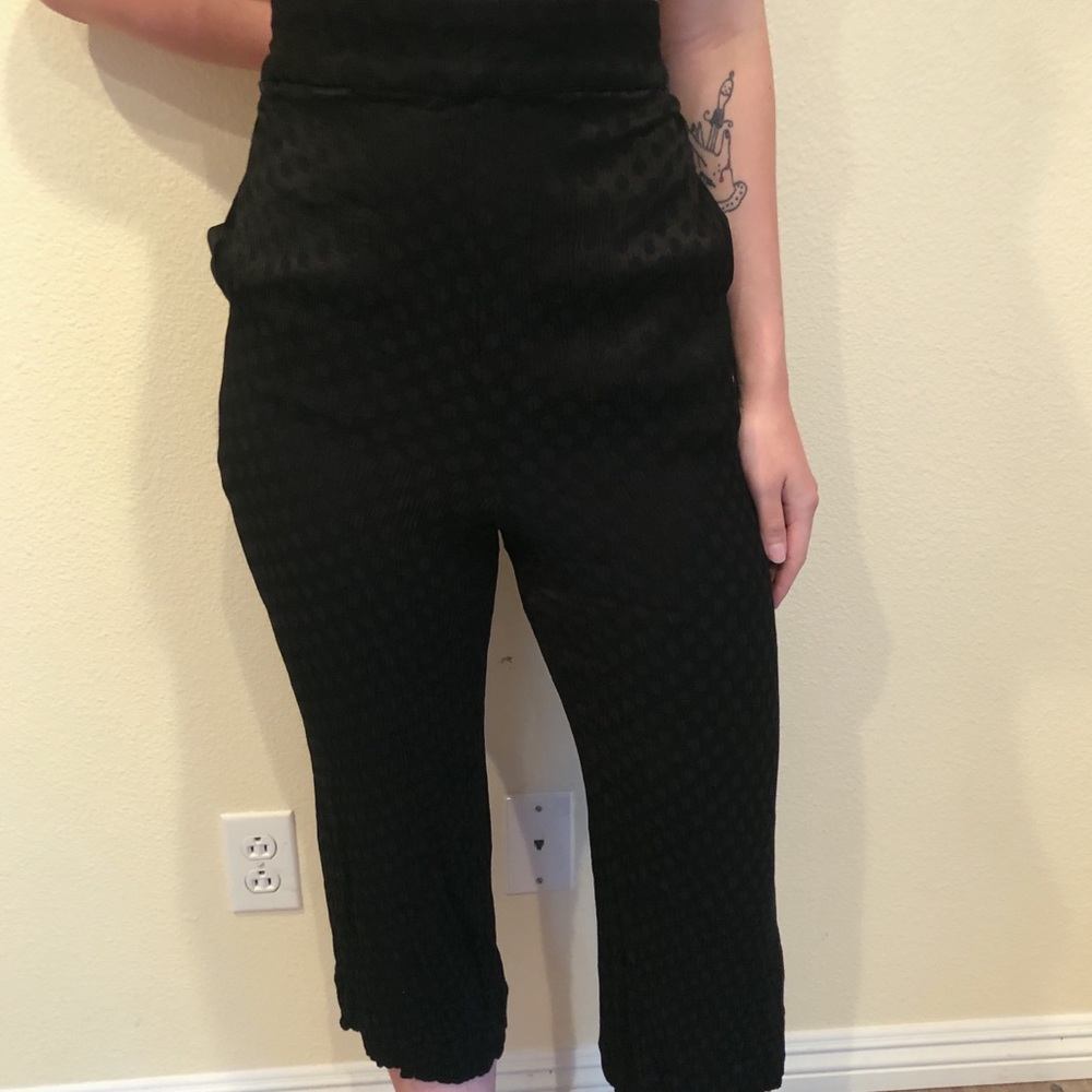 Madewell Black Polka Dot Pants - Picture 1 of 7
